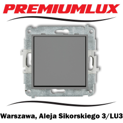 Przycisk zwierny chwilowy Karlik Mini szary mat 27mwp-4.1 Warszawa Sikorskiego 3 LU3 Bartycka PremiumLUX